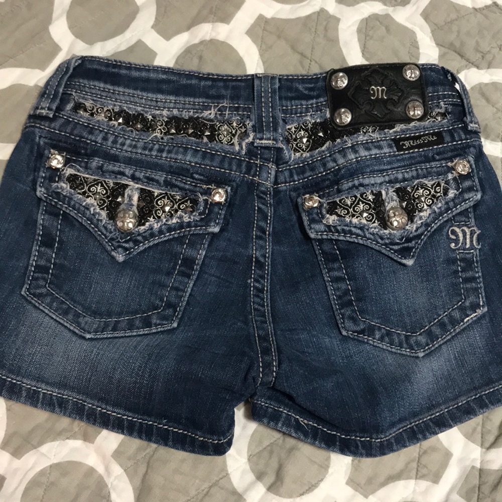 MISS ME YOUTH DENIM SHORTS